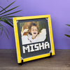 Custom Building Bricks Photo Frame: Personalized Name Puzzle Kids Gift