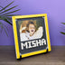 Custom Building Bricks Photo Frame: Personalized Name Puzzle Kids Gift