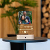 Custom Photo Song Plaque, Music Plaque, Valentine's Day Gift, Anniversary Gift, Night Light, Personalized Album Cover Plaque, Romantic Gift